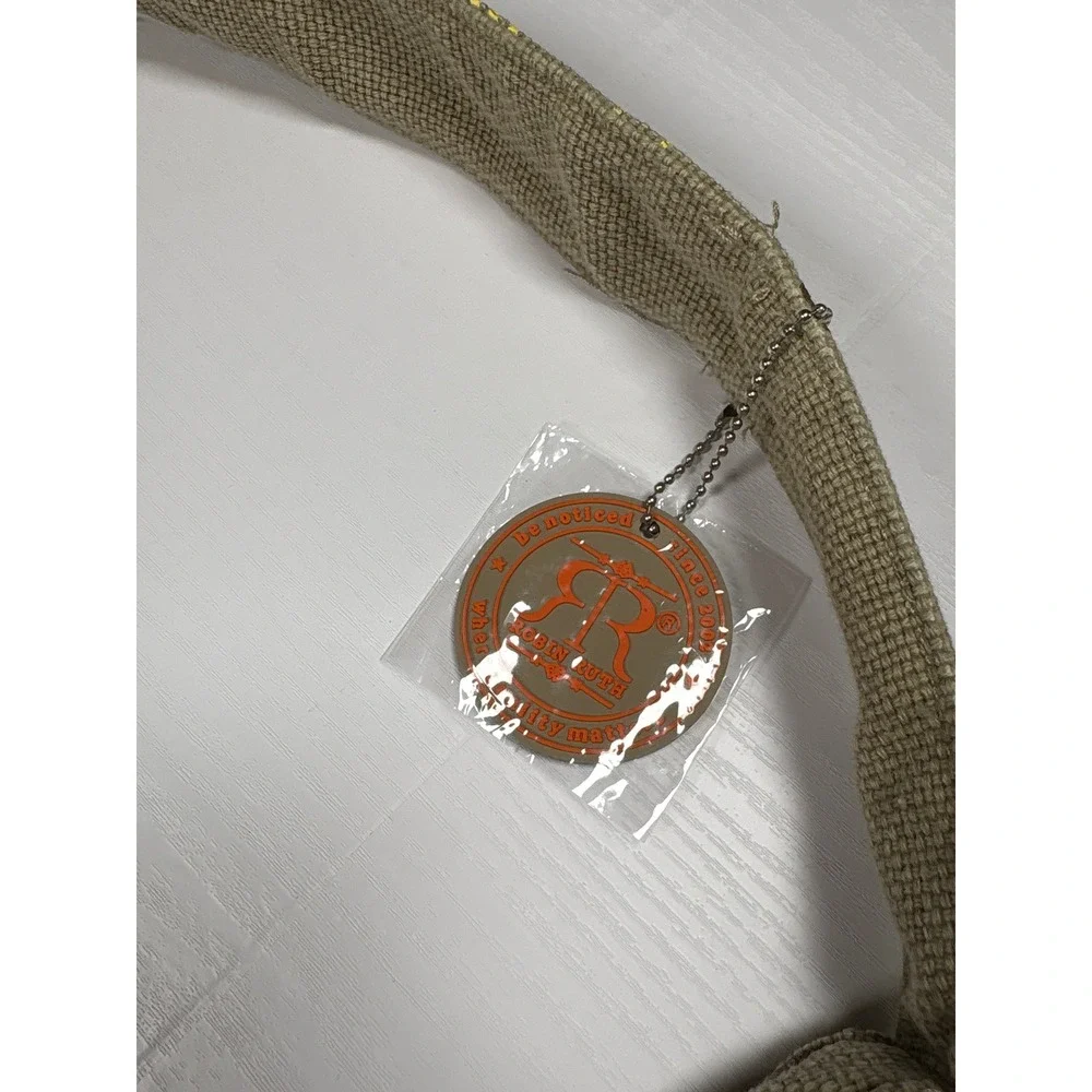 Robin Ruth Nashville Music City Hobo Bag Tan Orange Canvas Shoulder‎ Bag NEW Zip